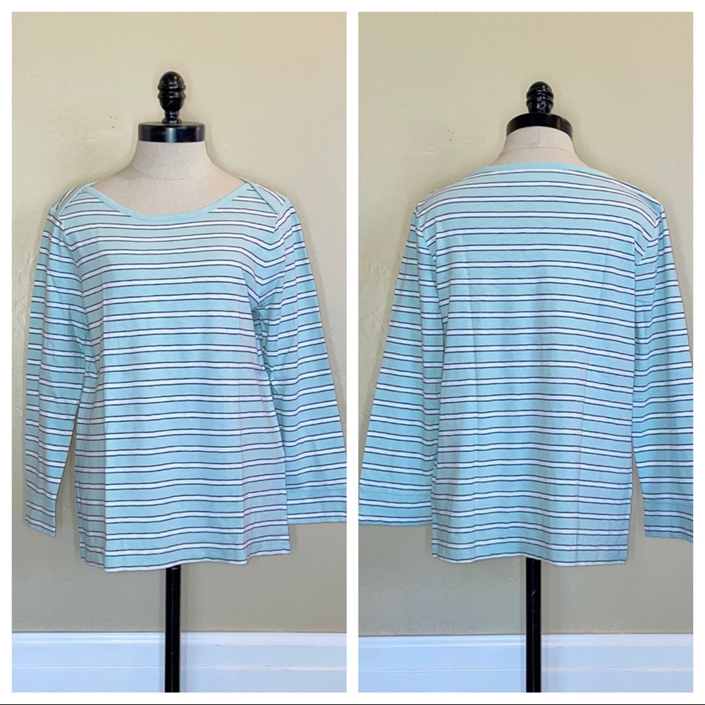 J Crew Boatneck Painter T-Shirt in Stripe Size Medium
